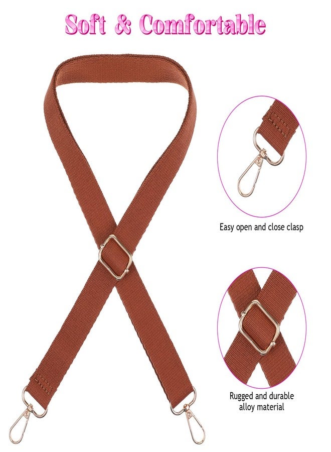 AojSup 8 Pcs Wide Purse Strap Crossbody Replacement, Adjustable Cross Body Straps for Handbags, Thick Purse Straps Replacement Crossbody with Zinc Alloy Buckles (8 Colors) - Image 3